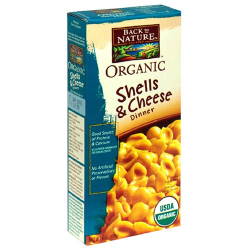 Back to Nature Organic Shells & Cheese Dinner, 6-Ounce Boxes (Pack of 24) by Back to Nature