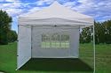 10x10 Pop Up 4 Wall Canopy Party Tent Gazebo EZ White