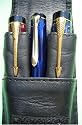 Genuine Leather Writing Pen Case Designed to Hold 2 or 3 of Your Favorite Writing Instruments