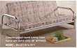 BEAUTIFUL CHROME PLATED ROUND TUBING FUTON FRAME