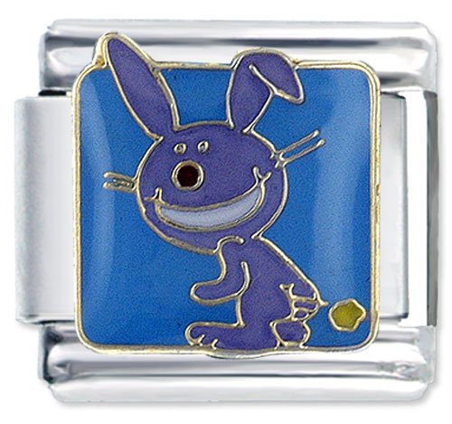 It's Happy Bunny Farting Animals Licensed Italian Charms Bracelet Link