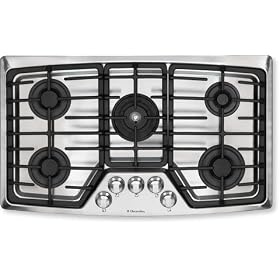 Electrolux : EW36GC55GS 36in Gas Cooktop with 5 Sealed Burners - Stainless Steel