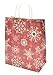 Christmas Large Gift Bags with Glitter & Foil, Winter Wonderland Series, 12 Pack