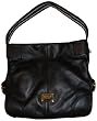 Women's Michael Kors Purse Handbag Montauk Large Shoulder Genuine Leather Black