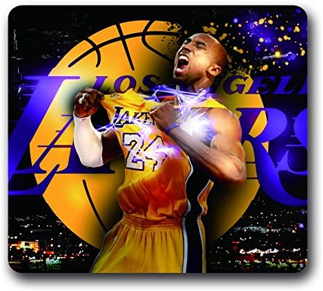Lakers Kobe Bryant Non-Slip Mouse Pad,LA Lakers 10"*9" Water Resistant Rubber
