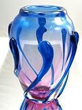 Murano Glass Vase Mouth Blown Art Surrounding Sommerso Vase X479