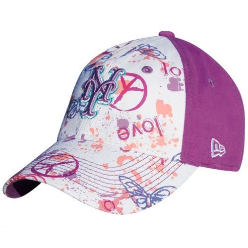 New Era New York Mets Preschool Girls Purple-White Solar Power Adjustable Hat