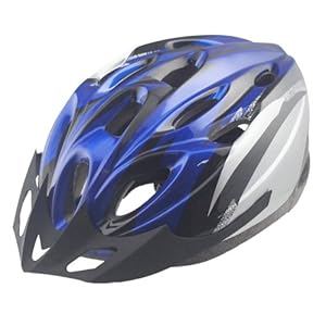 Adult Bicycle Helmet Men Mountain Bike Cycling Safety Guard # M L + Visor Blue