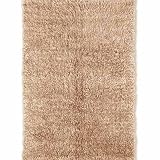 Tan Flokati Shag Rug Size: 36" x 56" Rectangle