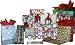The Gift Wrap Company Santa's Whimsical Friends Wrap, Gift Bag and Ribbon Assortment, 16-Count