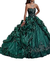 Girls Organza/Tulle Beaded Lace Sheer Jeweled Sequined Floor Length Pageant Dress 