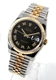 [ロレックス]ROLEX 腕時計 Ref.116233 デイトジャスト YGコンビ ブラック(サンビーム) ローマン Ref.116233 R メンズ [並行輸入品]