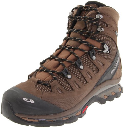 Salomon Men's Quest 4D GTX Hiking Boot,Absolute Brown-X/Burro/Wood Beige,9.5 M US