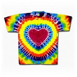Rainbow Heart Tie-Dye T-Shirt