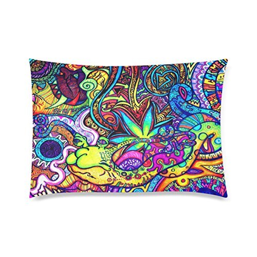 Top Quality Fantasy Trippy Custom Rectangle Pillow Cases 20x30 (one side) SUNSHINEM-279