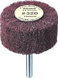 ＴＲＵＳＣＯ　ナイロン軸付ホイール　外径１００Ｘ厚２５Ｘ軸６　５個入　３２０♯　1148494 UFN1025320