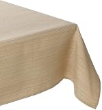 Bardwil Elements 52-inch By 70-inch Oblong / Tablecloth, Straw