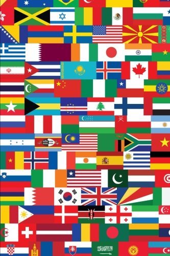 Flags of the World Journal: 150 page lined notebook/diary