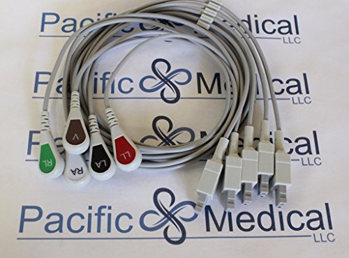 Philips 5 Lead Dual Pin ECG Leadwires (Snap) (Single Leads) - M1625A - NLPH5252-S