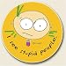 Kitchen & Housewares : Humorous Cartoon Auto Coaster, Single Coaster for Your Car cup holder "I SEE STUPID PEOPLE" co-edikit