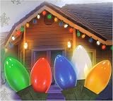 Review Everstar  / Set Of 25 Ceramic Multi-Color C9 Christmas Lights Green Wire 25' #ES76-970