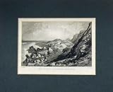 1860 VIEW GIANTS CAUSEWAY IRELAND RIVER MOUNTAINS PRINT