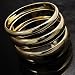 Set Of 3 Plastic Gold Bangles