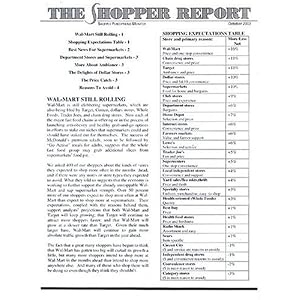Shopper Report by