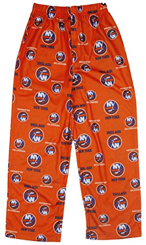 New York Islanders NHL Big Boys All-Over Print Pajama Pants, Orange