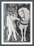 Historic Print (S): [Emiliano Zapata, full, standing, with horse]