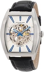 Stuhrling Original Men's 182C3.33152 Classic Millenia Master Automatic Skeleton Silvertone Watch Set