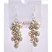 Erc454 Bunch Pearls Earrings Genuine Swarovski Pearls Earrings Sterling Silver Earrings