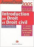 Revue Gualino Editeur  / Introduction au Droit et Droit Civil : Annales corrigées 2005