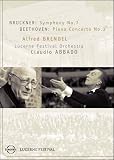 cover of Bruckner/Beethoven - Symphony No. 7, Piano Concerto No. 3, Alfred Brendel, Claudio Abbado