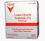 Lemon Glycerin Swabsticks - 3 Ea, 25 /Pack