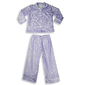 Private Label - Girls Coat Style 2-Piece Long Sleeved Pajamas, Purple
