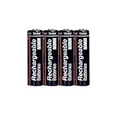 Vivitar AA NiMH Rechargeable Batteries for High Drain Devices, 2100 mAh Capacity (4 Pack)