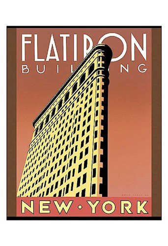 (13x19) Brian James Flatiron Building Art Print Poster