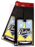 San Diego Padres Two Pack Soft Laser Bag Tag