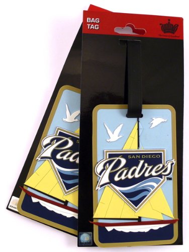 San Diego Padres Two Pack Soft Laser Bag Tag