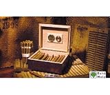 Humidor-Set Kirschbaumfunier matt Innen Zedernholz mit viel Zubehoer