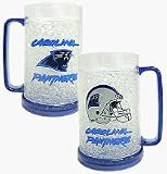 Carolina Panthers Plastic Crystal Freezer Mugs - Set of 4