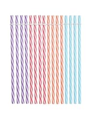 Kitchen: Lilys Home Plastic Drinking Straws, Reusable Straws. BPA Free. Pack of 16 Assorted - Lily's Home