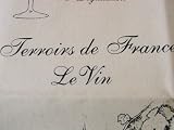 French Wines Wine Vignobles De France New Decorative Dish Towel with Different Special Wine Varieties on Map of France