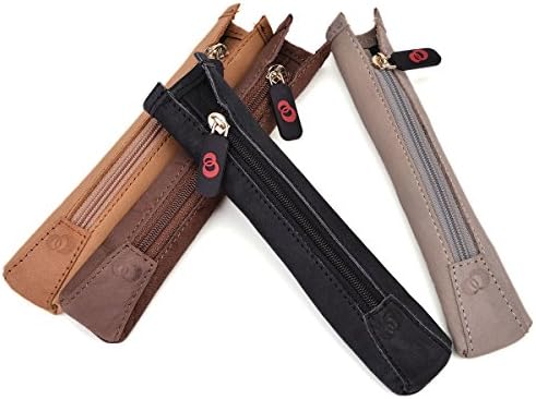 Genuine Leather Vaporizer Pen Lanyard Portable Travel Case Compatible with eVod |Built-in Eyelet for Easy Lanyard & Carabiner Hook Attachment|Rugged Brown