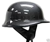 DOT German Carbon Fiber Motorcycle Half Helmet Biker~XL(HY809-XL-CF)