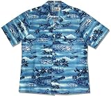 World War II Island Airplanes Men's Hawaiian Aloha Shirt