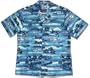 World War II Island Airplanes Men's Hawaiian Aloha Shirt