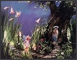 A Little More Fairy Dust, Please Framed Canvas Art by Mary Baxter St.Claire,26.8 in. x 20.8 in.