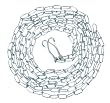 Petmate Dog Tieout Chain Bag, 3.0mm by 15-Feet